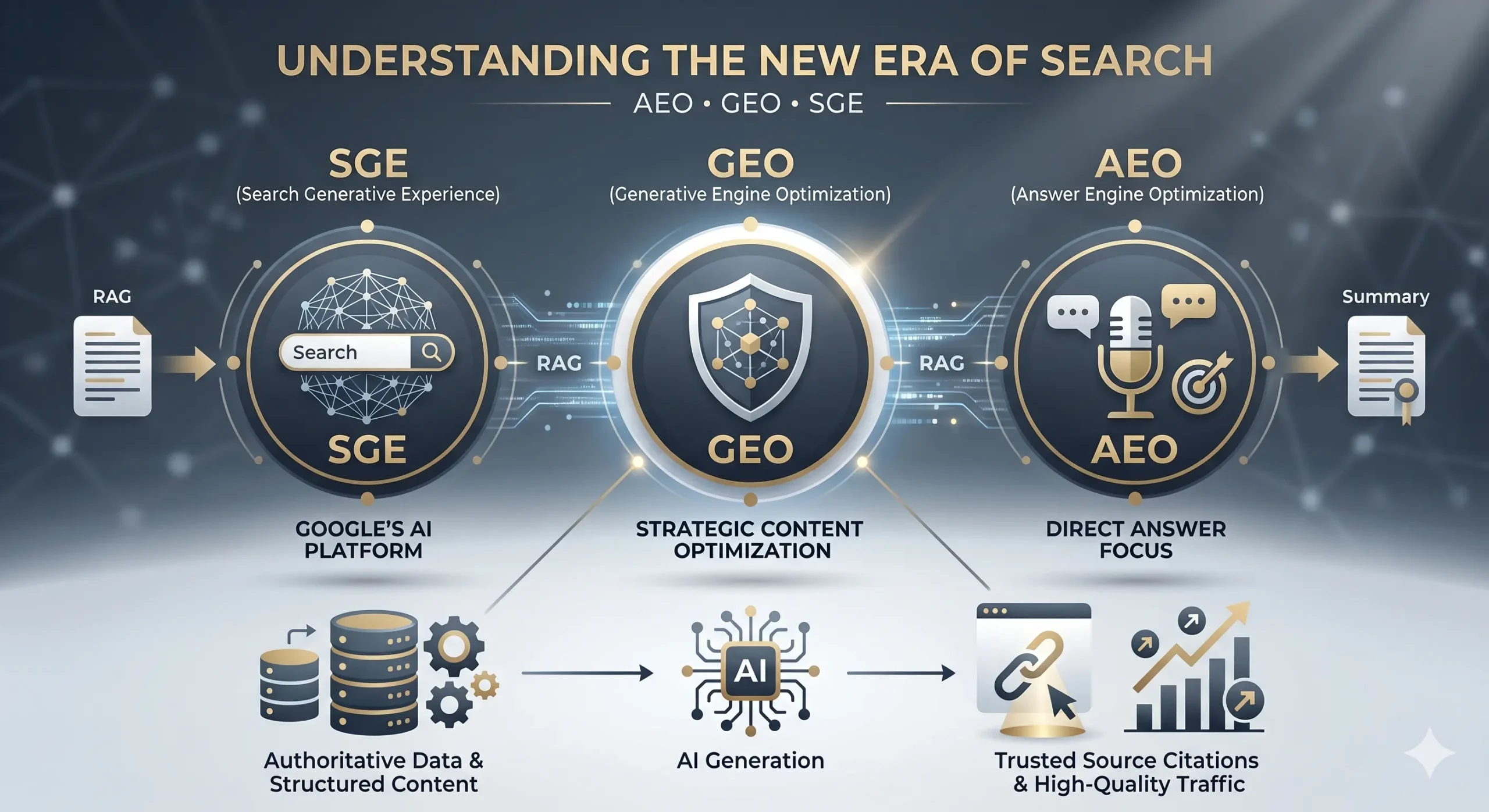 what is geo, aio, aeo, and sge