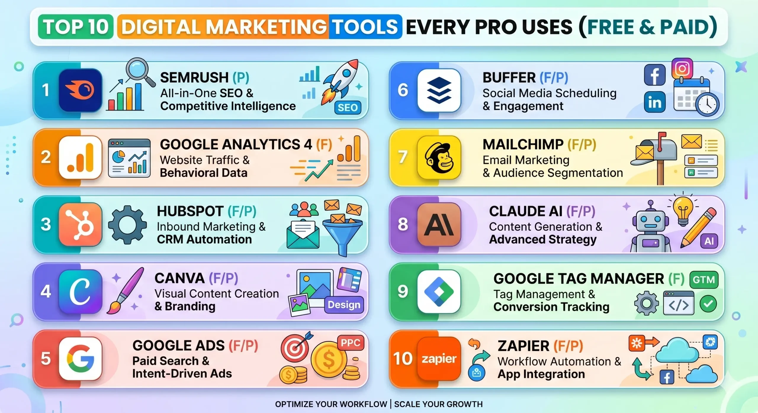 top 10 digital marketing tools